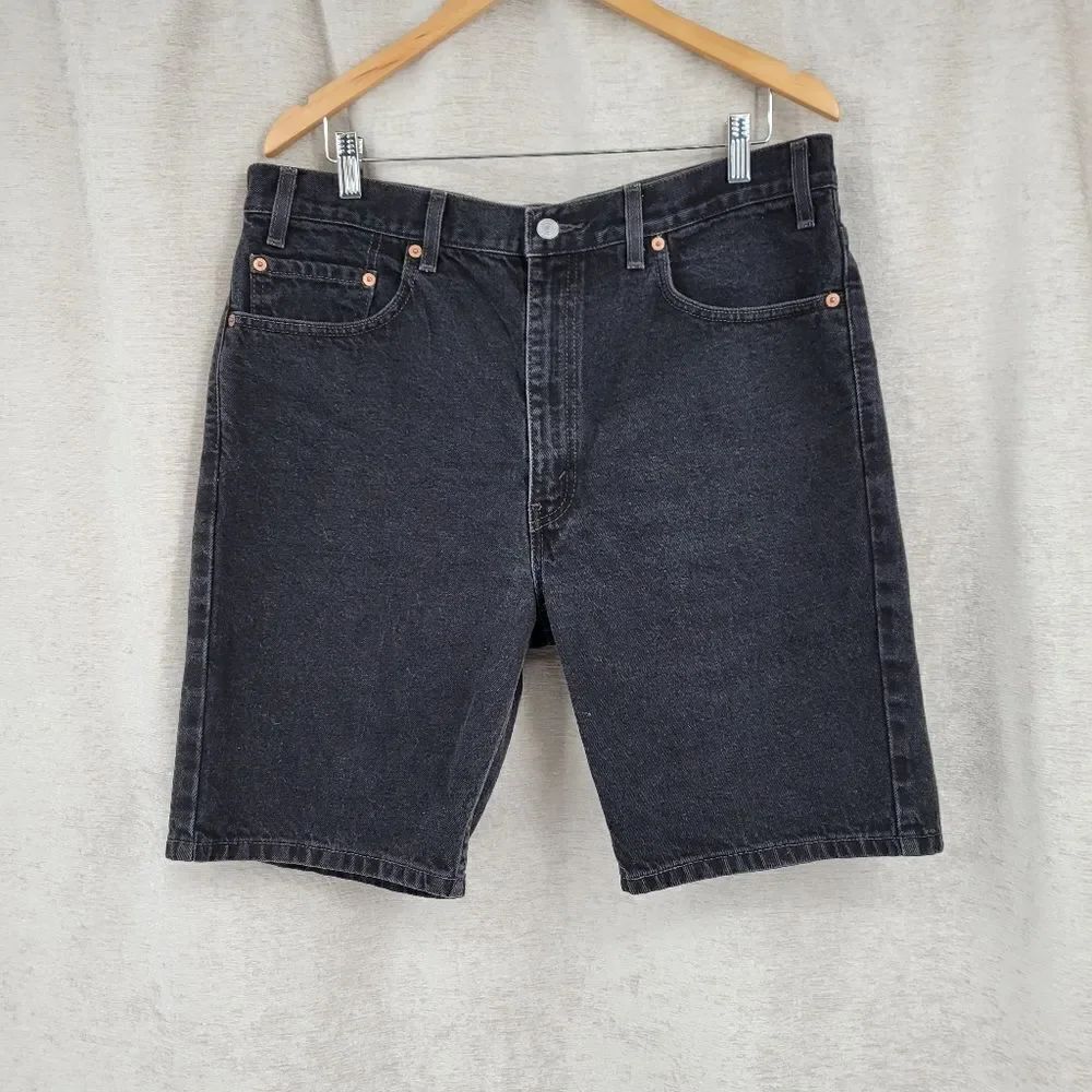 Levi's 505 Vintage Y2K Black Jorts Jean Shorts Men's Size 38 Regular Fit